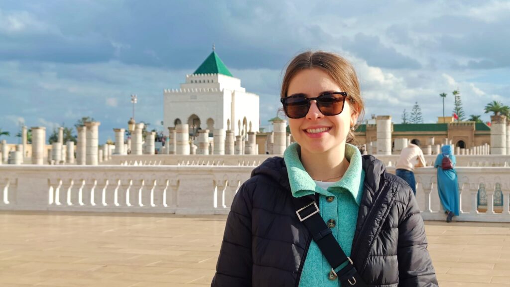 Mausoleo de Mohamed V, el edificio más bonito de Rabat.
