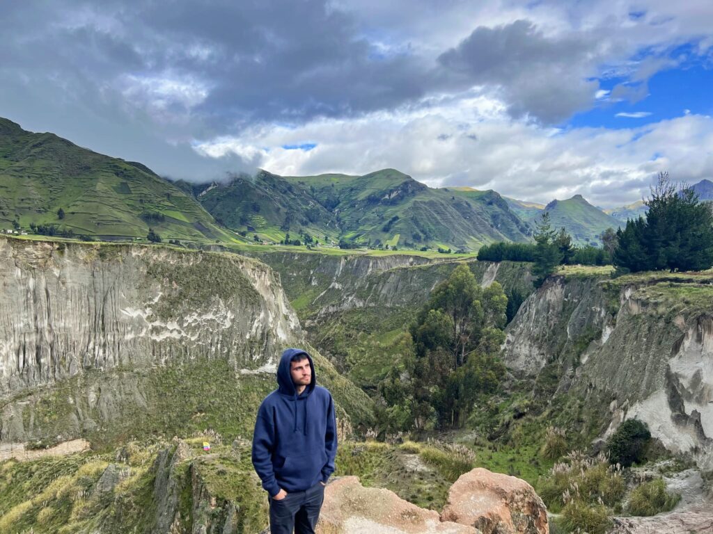El cañón del río Toachi, un bonito paisaje cerca de la Laguna de Quilotoa.