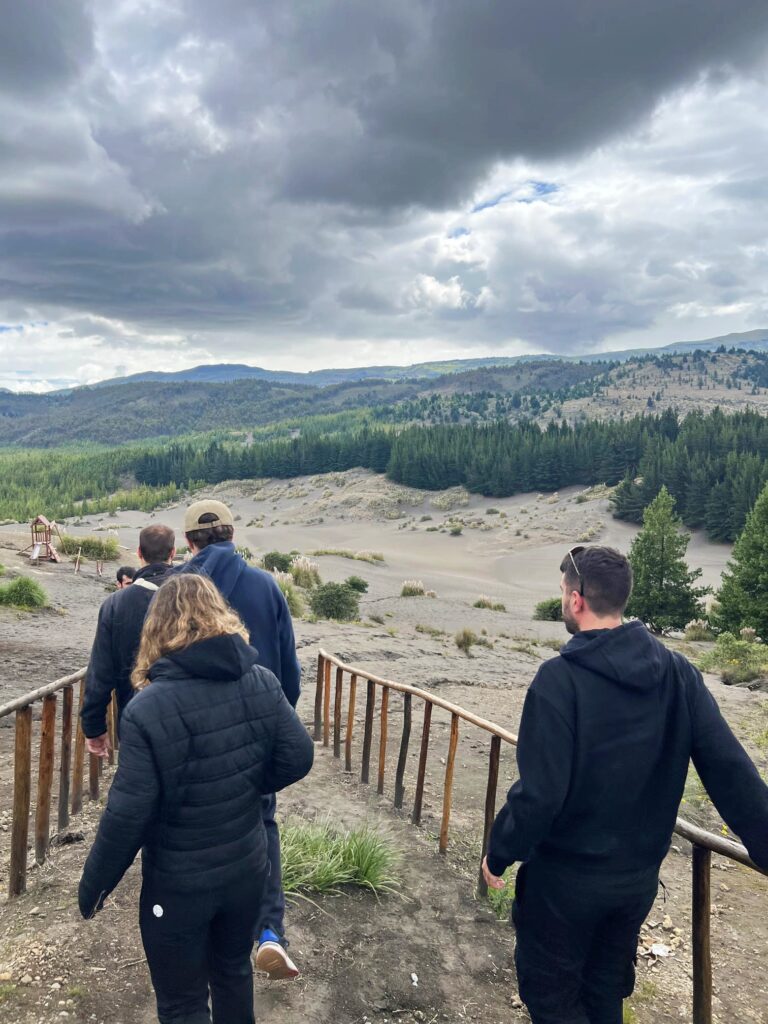 Accediendo al Desierto de Palmira después de haber visitado las Lagunas de Atillo.