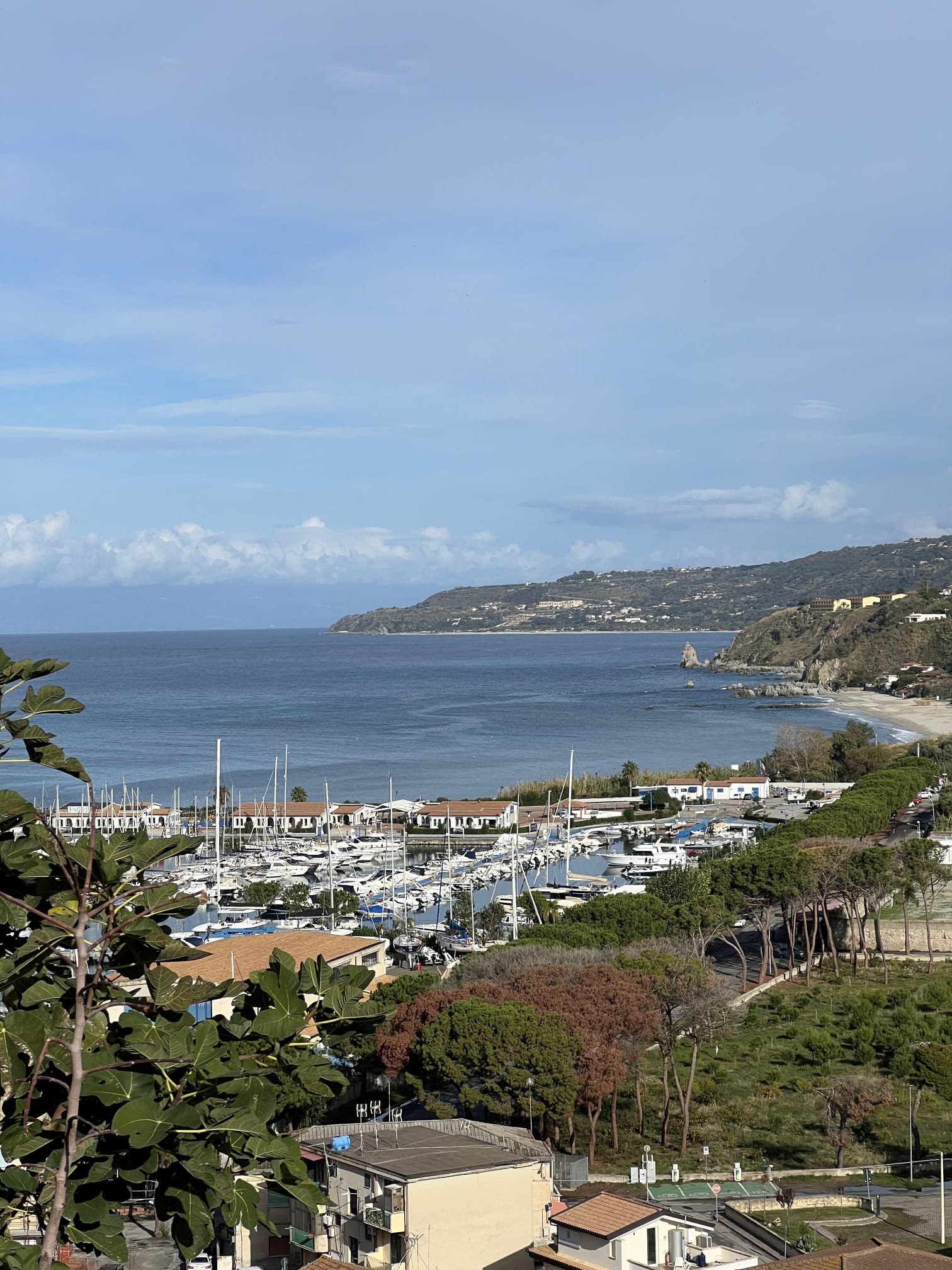 El Puerto de Tropea desde el mirador.